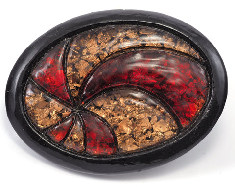 Belt Buckle, Vintage Resin Wall decor 93x70mm limited stock Made in Germany bjk052