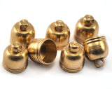 Ends cap raw brass with loop 10x11,5mm 9mm inner  cord  tip ends, ribbon end,  findings ENC9 2316