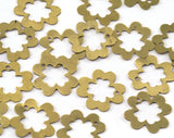Clover one hole  tag 12mm thickness 0.3mm Raw brass charms findings pendants earring stamping 2329-20