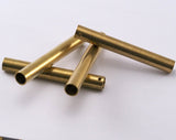 Round tubes with holes Raw brass 8x60mm (hole 7mm) 2330
