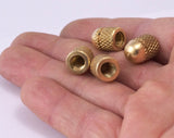 M6 Nut Caps raw brass (10x14mm) with M6 thread 2341