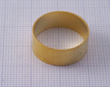 Gold plated brass round tube 20x8mm (19mm hole) O24-200