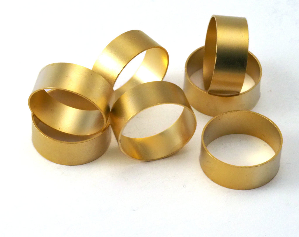 Gold plated brass round tube 20x6mm (19mm hole) O24-150