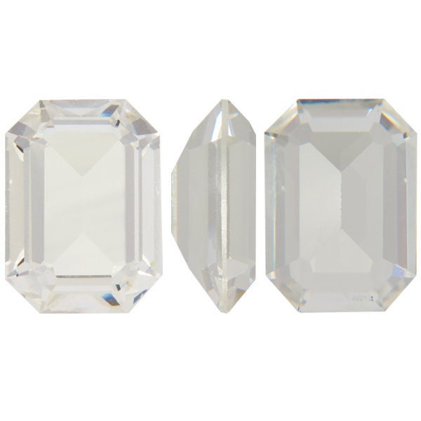 Rectangle octagon fancy stone Silver Shade  4610 Swarovski® rectangle octagon fancy stone unfoiled 13X18mm
