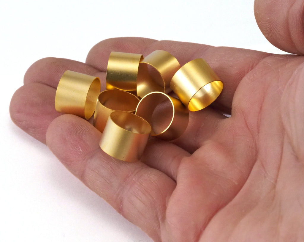 Gold plated brass round tube 14x10mm (13.2mm hole) O24-120