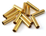 Gold plated brass round tube 20x5mm (4.5mm hole) O24-53