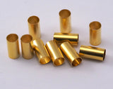 Gold plated brass round tube 10x6mm (5.5mm hole) O24-33
