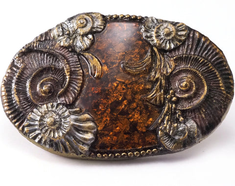 Belt Buckle, Vintage Resin Wall decor 104x66mm limited stock Made in Germany BJK062