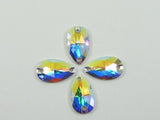 Teardrop sew-on pear shape stone foiled Swarovski® crystal AB 18x10.5mm