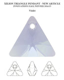 xilion triangle shaped fancy stone 6628 Swarovski® Violet (371) 8mm unfoiled