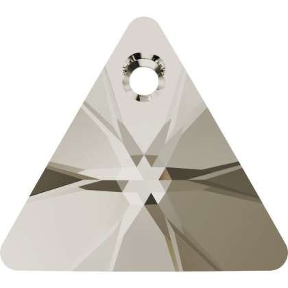 xilion triangle shaped fancy stone 6628 Swarovski® silver shade 16mm unfoiled