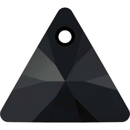 xilion triangle shaped fancy stone 6628 Swarovski® jet (280) 12mm unfoiled