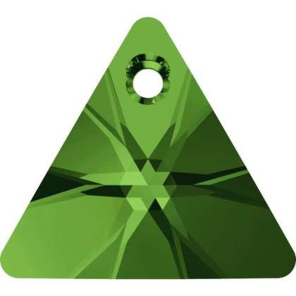 xilion triangle shaped fancy stone 6628 Swarovski® dark moss green (260) 12mm unfoiled