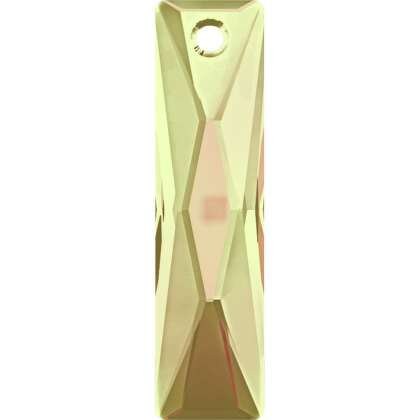Queen Baguette Pendant 6465  Swarovski® Crystal luminous green (lumg) 38x10mm