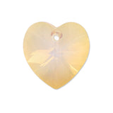 Xilion Heart Pendant 6228 Swarovski® White Opal Golden Shadow (234)(GSHA) 14.4x14mm