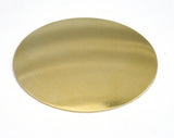 Circle tag Raw Brass 60mm , CURVED  Necklace,  Wall decoration, pendant  (0.8mm thickness) Findings  2411-1970