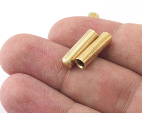 brass ends cap, (Outer dimensions: 18x5mm) 3.5mm inner raw brass cord  tip ends, brass ribbon end, findings ENC3 2386