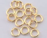 Raw brass (lacquer) 10mm 12 gauge( 2mm ) jump ring 2391