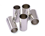 Cone  Brass tube silver tone Top=12mm Bottom=14mm Width=26mm (hole inside diameter Top=10.5mm Bottom=12mm) 2425