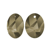 Kaputt oval pendant 6911 Swarovski® crystal metallic light gold 36mm