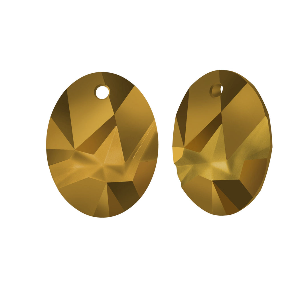 Kaputt oval pendant 6911 Swarovski® crystal dorado 26mm