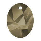 Kaputt oval pendant (jean Paul Gaultier) 6910 Swarovski® crystal metallic light gold 26mm