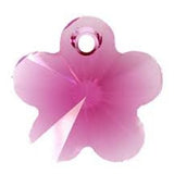 Flower pendant Swarovski® Crystal Flower 14mm Fuchsia 6744