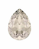 Pear shaped fancy stone 4320 Swarovski® Crystal (001) moonlight (mol) 14x10mm Pear-Shaped Fancy Stone unfoiled