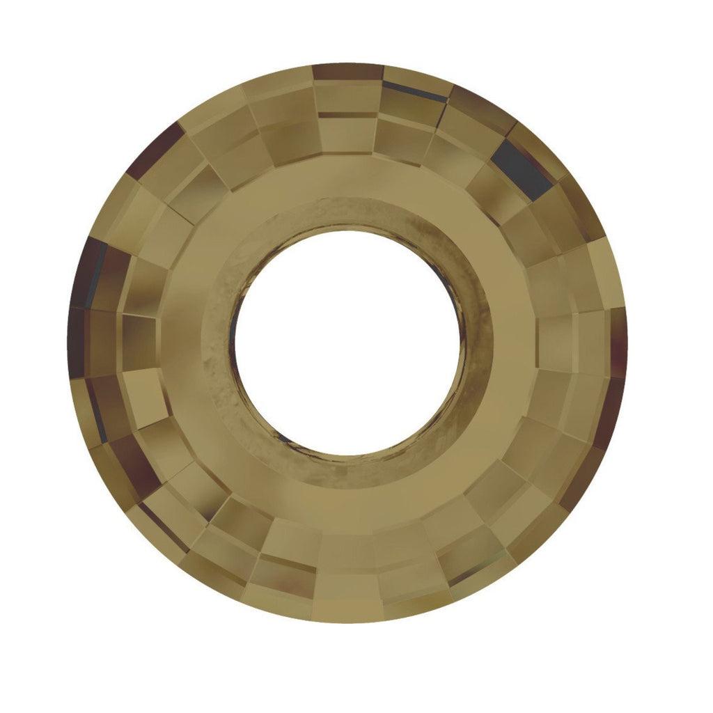 Disk pendant 6039 swarovski 25mm crystal bronze shade Oz166