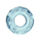 Disk pendant 6039 swarovski 25mm crystal  aquamarine