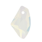 Galactic vertical pendant 6656 swarovski crystal  27mm white opal