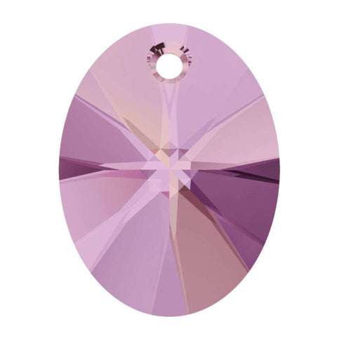 Xilion oval pendant 6028 Swarovski® crystal lilac shadow 10mm