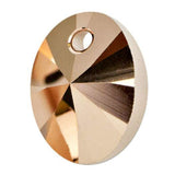 Xilion oval pendant 6028 Swarovski® crystal rose gold 18mm