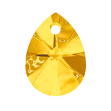 Xilion mini pear pendant 6128 Swarovski® light topaz (226) 12mm