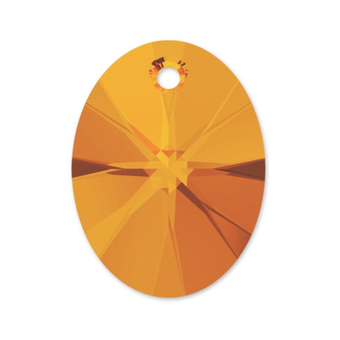 Xilion oval pendant 6028 Swarovski® Tangerine (259)