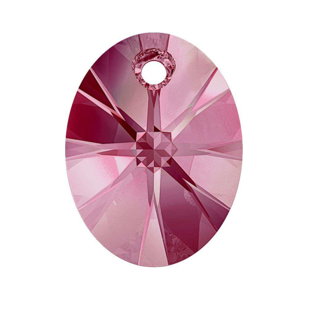 Xilion oval pendant 6028 Swarovski® Rose (209) 12mm 587