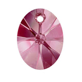 Xilion oval pendant 6028 Swarovski® Rose (209) 8mm oz381