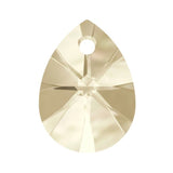 Xilion mini pear pendant 6128 Swarovski® light silk (261) 8mm cab130