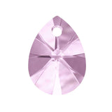 Xilion mini pear pendant 6128 Swarovski® rosaline 508 12mm cab83