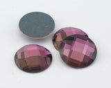 Wholesale 151 Pcs. Faceted Round Mirror Glass Foiled cabochons 20mm WS003