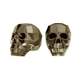 Skull bead 5750 Swarovski®  crystal metalic light gold (mlg2) 19mm 2140