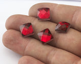 Wholesale 444 Pcs. Square Faceted Mirror Glass Foiled cabochons 10mm WS004