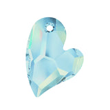 Devoted 2 U Heart Pendant 6261 Swarovski® blue shade (blsh) 36mm