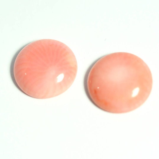 Pink Coral Round Cabochon 10mm Red Coral-culture for Jewellery Making  100CB CAB41-03