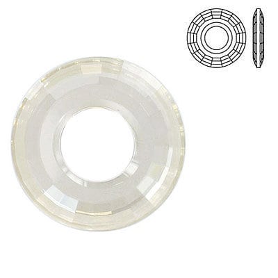 Disk pendant 6039 swarovski 38mm crystal silver shade