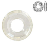 Disk pendant 6039 swarovski 25mm crystal silver shade