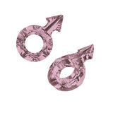 Male Symbol 4878 Swarovski® Crystal Antique Pink (ANTP)   30x19mm