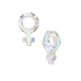 Female Symbol 4876 Swarovski® Crystal (001) Aurore Boreale (AB)   30x19mm