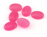 4 pcs Pink oval cabochons 13x18mm dyed quartzite Cab23-01