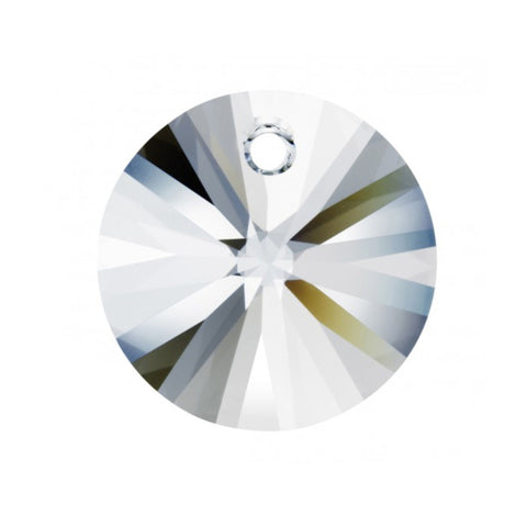 Xilion pendant disc 6428 Swarovski® crystal metallic light gold 6mm